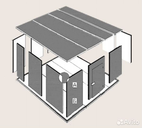 Холодильная камера 24.28м3 ппу100 Новая Вналичии
