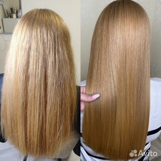 Кератиновое выпрямление нанопластика ботокс волос