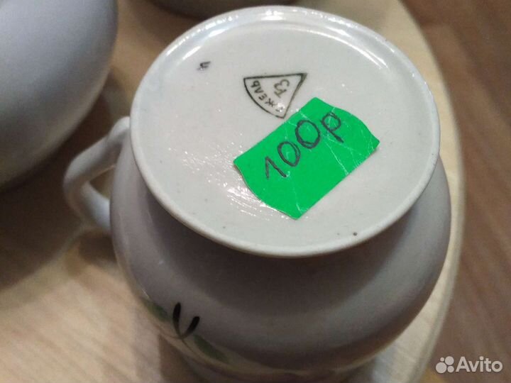 Чайные чашки, речной круиз, (раритет), сахарн