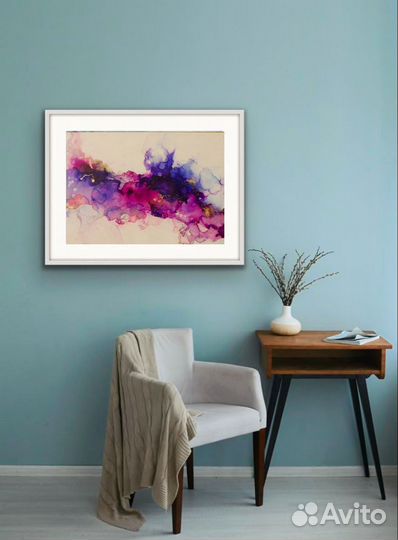 Картина интерьерная спиртовыми чернилами