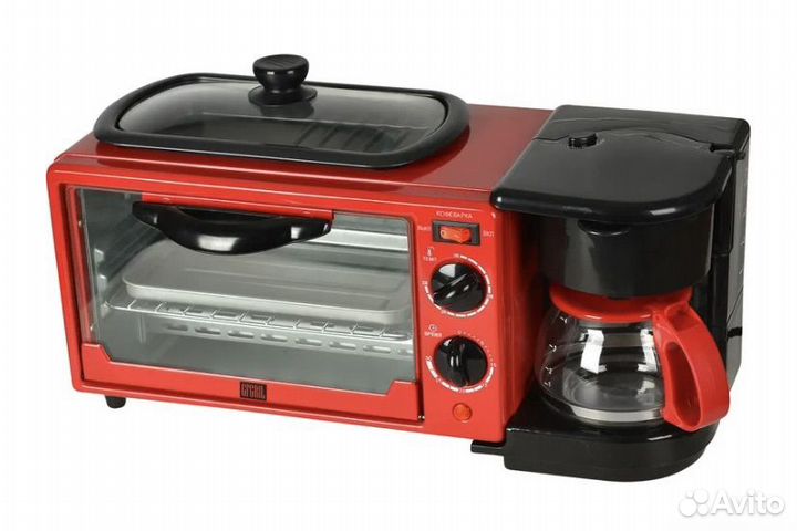 Электрическая мини-печь 3 в 1