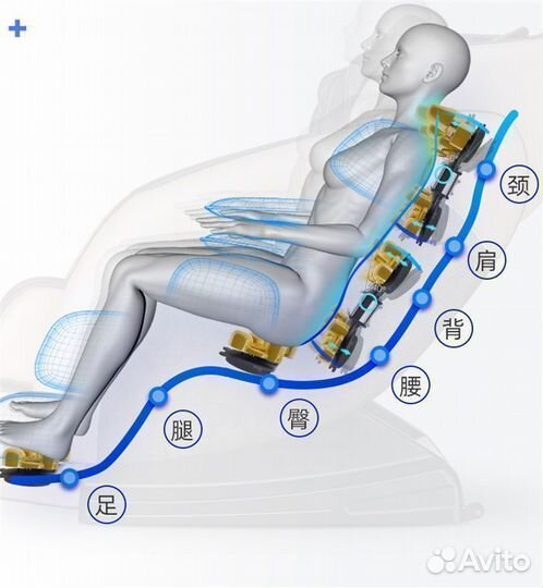 Массажное кресло aggpo светло-коричневый