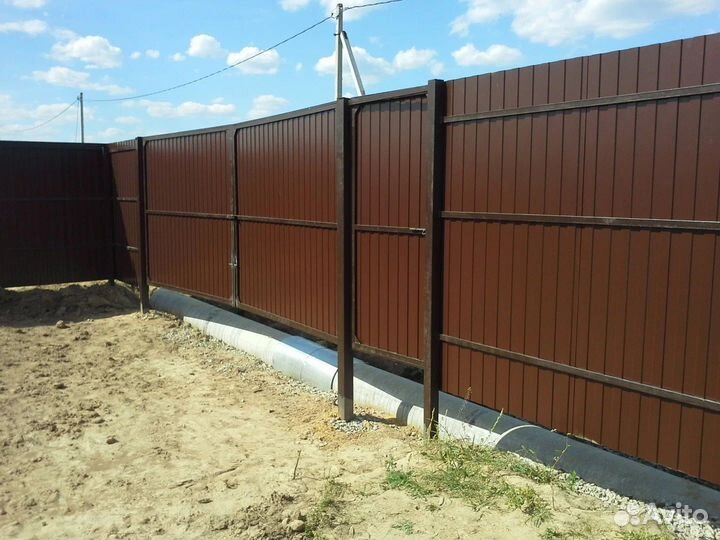 Забор из профнастила 