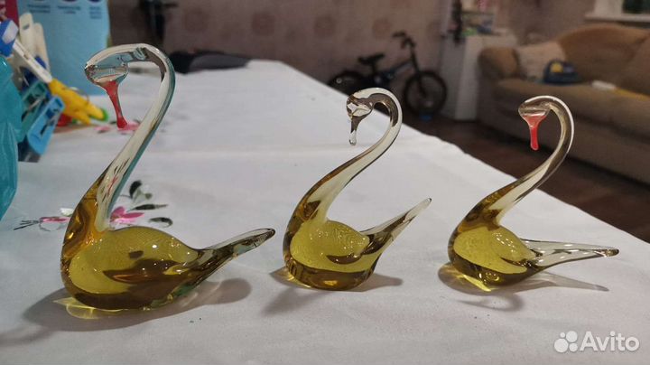 Хрустальные лебеди, статуэтки СССР