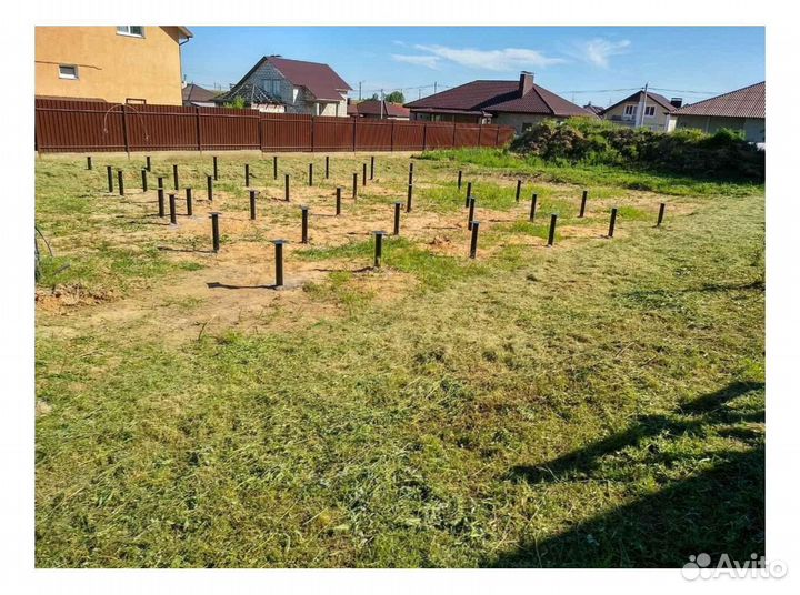 Установка винтовых свай