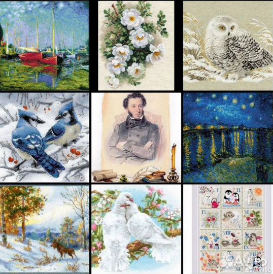 Набор для вышивания крестом в ассортимерте