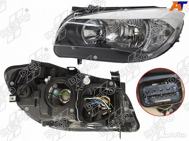 Фара BMW X1 E84 09-12 LH под корректор