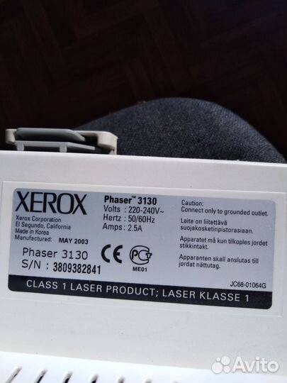 Лазерный принтер phazer 3130