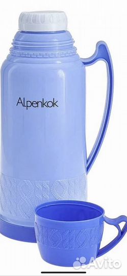 Термос с кружкой новый 0.6 л,1л., 1,8