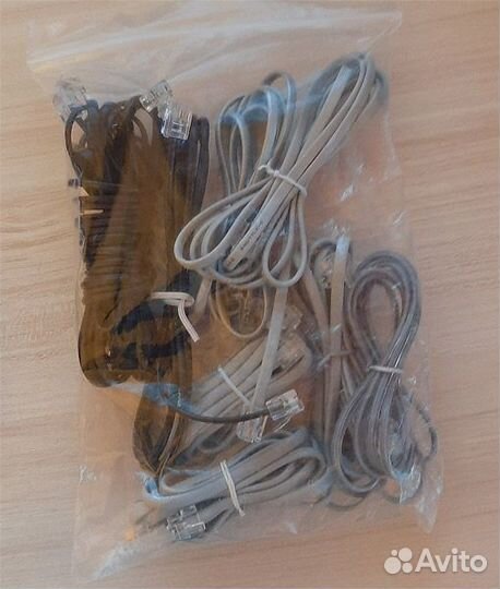 Телефонный кабель RJ-9/RJ-11/RJ-14 в ассортименте
