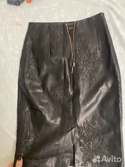 Кожаная юбка