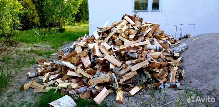 Дрова сухие в укладку любого объема