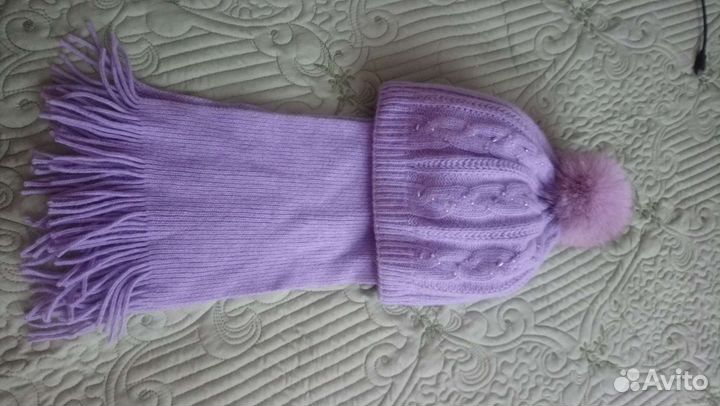 Комплект шапка, шарф