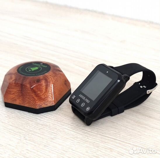 Кнопка вызова официанта Бургер с часами Элит