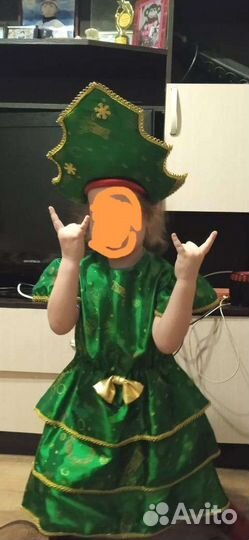 Новогодний костюм елочка 110