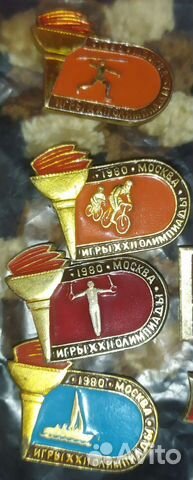 Значки олимпиада 80