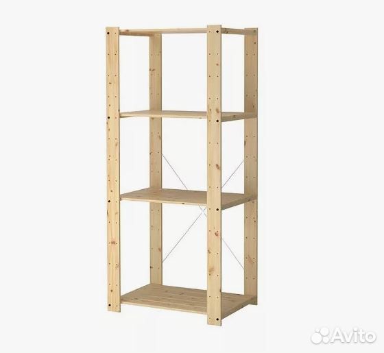 Стеллаж IKEA Горм 4 полки 78x35x174см