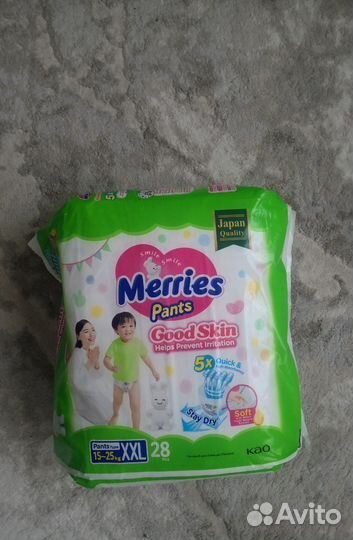 Памперсы трусики подгузники для детей Merries