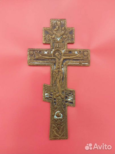 Старинный бронзовый крест