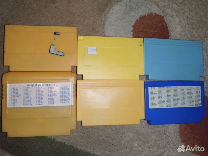 Картриджи для dendy