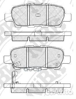 Колодки тормозные дисковые PN2466 NiBK