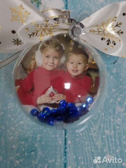 Елочный шар с фото