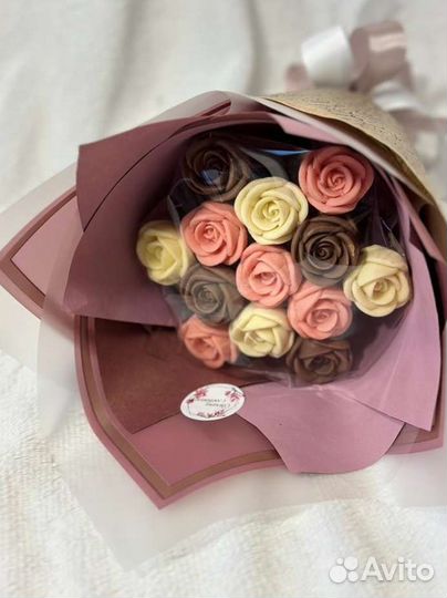 Сладкие букеты из шоколада бельгийский шоколад