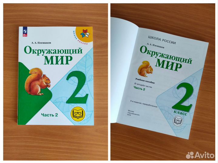 Учебник Окружающий мир 2 кл ч.1-4 для слабовидящих