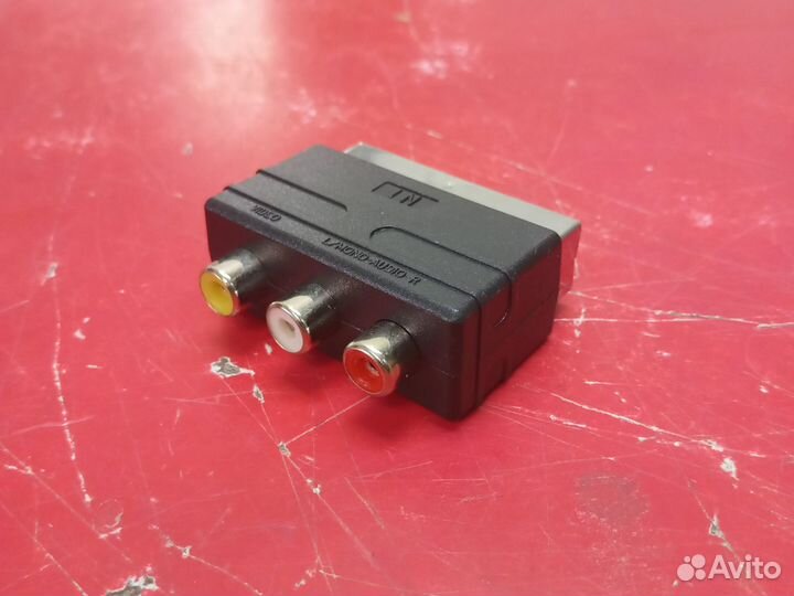 Переходник скарт-rca(тюльпан)
