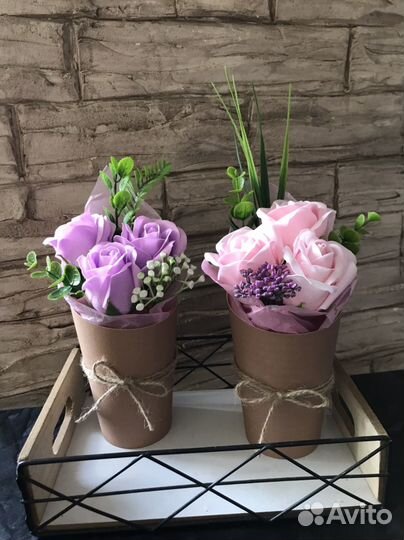 Мыльные мини букеты