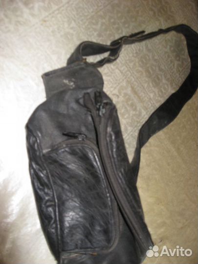 Поясная сумка-барсетка.выпуска 90-х г.нат.кожа