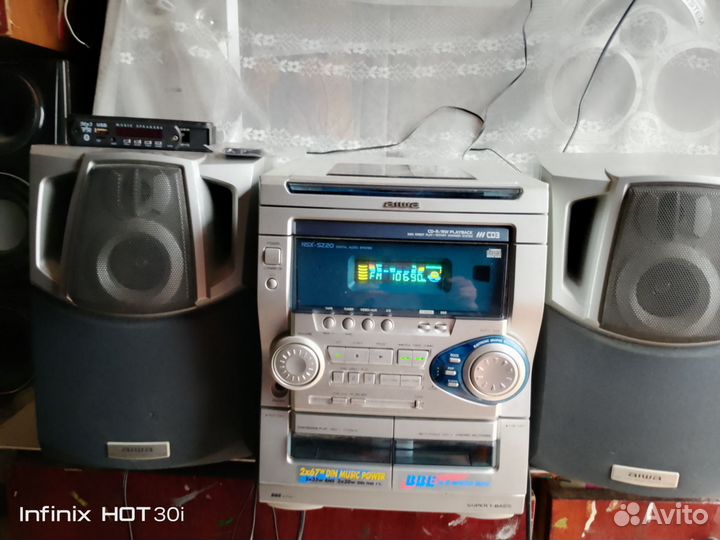 Музыкальный центр aiwa, с блютуз, юсб модулем