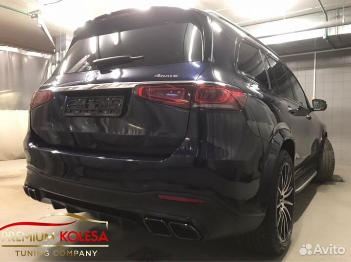 Диффузор 63 AMG черный на GLS X167