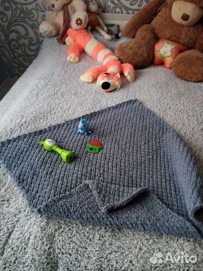 Плед одеялко детский плюшевый