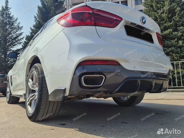 Диффузор BMW X6 F16 M-Performance черный