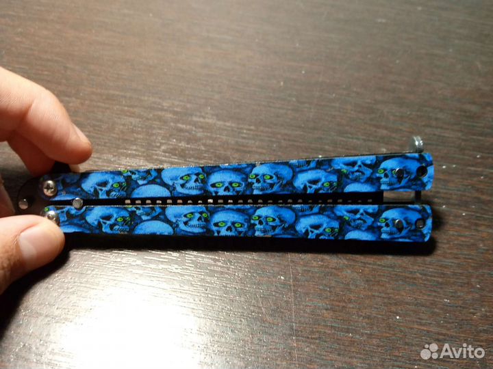 Нож бабочка тренировочная, расчёска