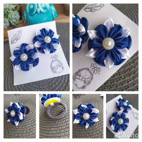 Резинки для волос (канзаши)