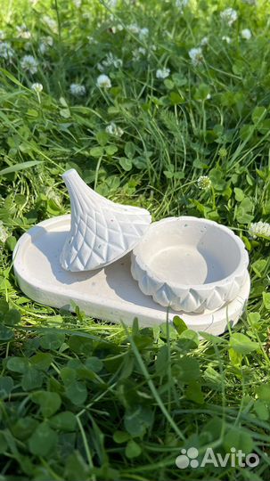 Подставка под благовония, гипс, декор, ваза