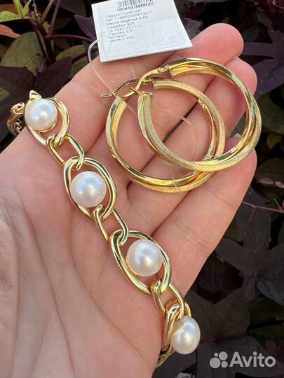 Серьги серебро 925, серебряный браслет 925