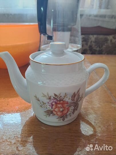 Чайный фарфоровый сервиз СССР винтаж