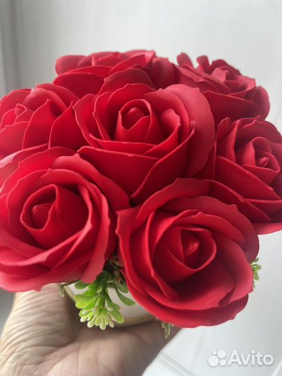 Букет из мыльных роз