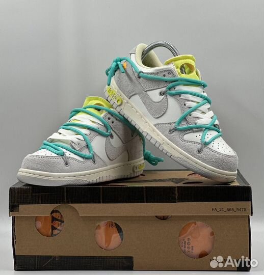 Кроссовки женские Nike Dunk Low x Off-White