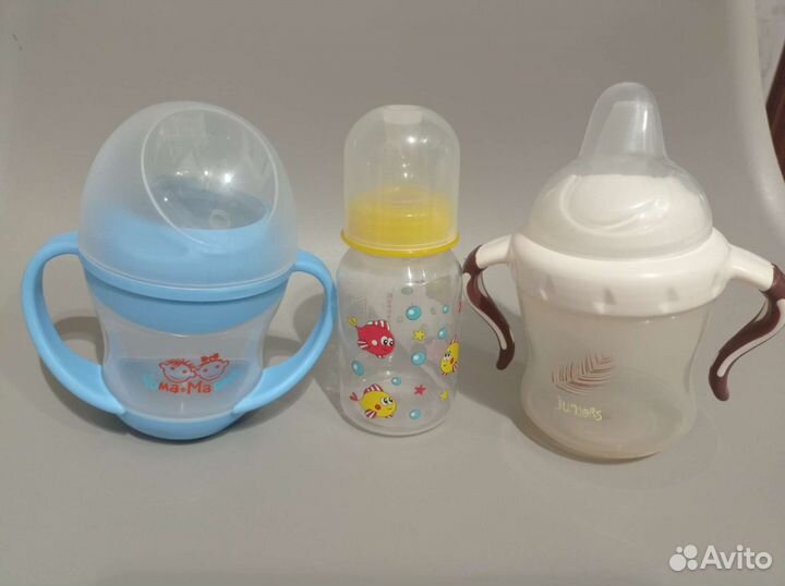 Слюнявчик,поильник,бутылочка,ниблер