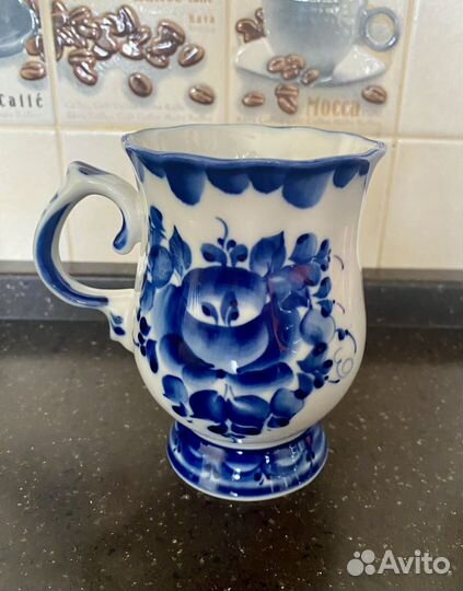 Чашка бокал гжель