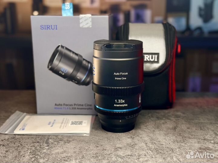 Sirui 40mm T1.8 1.33X Sony E Anamorphic Cine