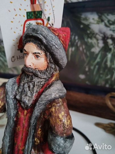 Елочные игрушки из ваты Боярин