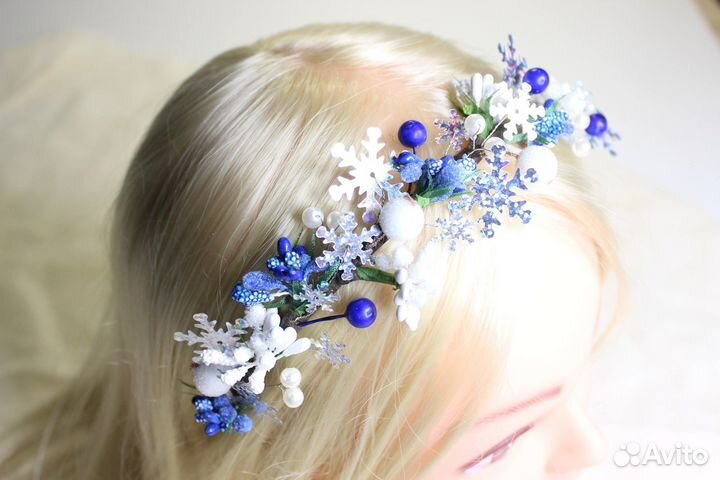 Ободок «Снежинка». Новый