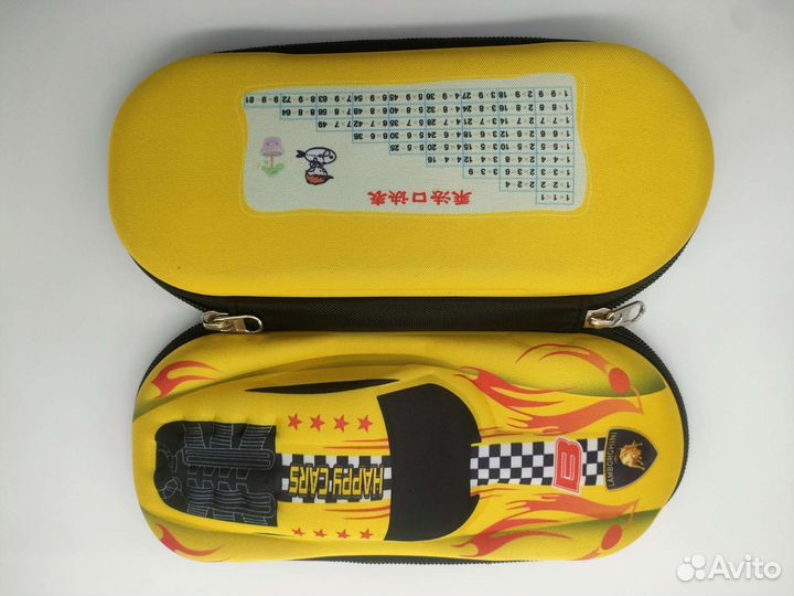 Большой школьный детский пенал на молнии 3D