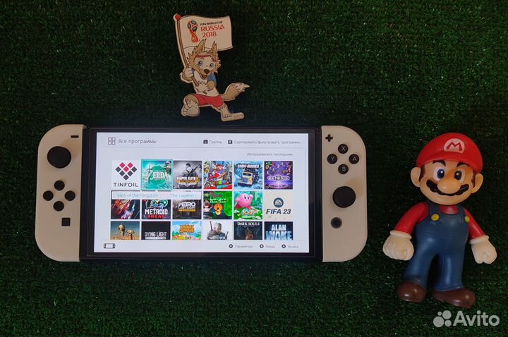 Новый Nintendo Switch Oled с чипом в Марио