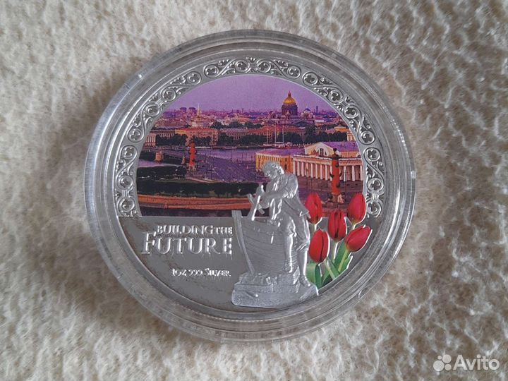 Новозеландский доллар серебряная монета